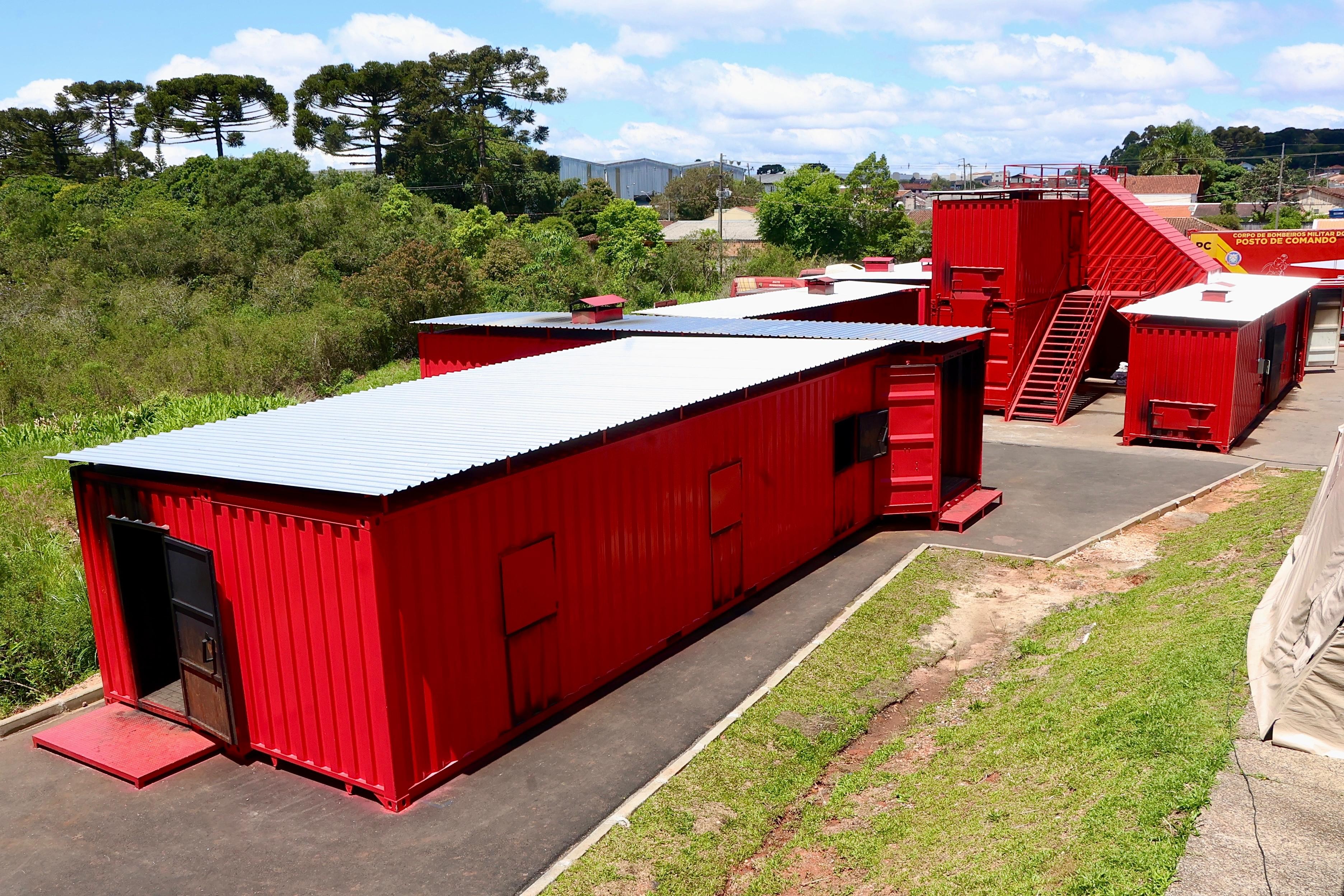 O novo centro de treinamento do Corpo de Bombeiros do Paraná