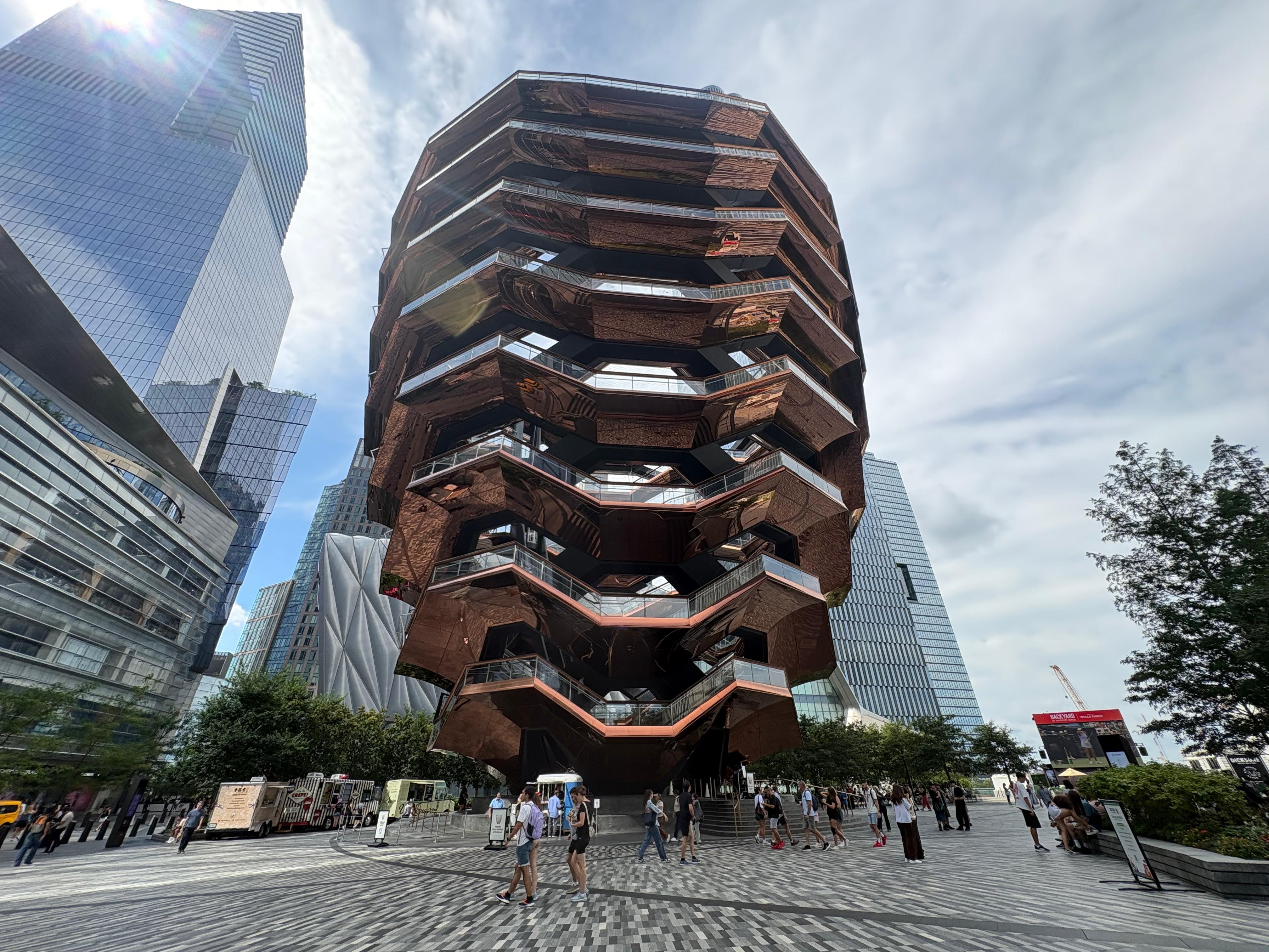The Vessel: inaugurado em 2019, o prédio voltou a permitir visitas em seu interior há dois anos